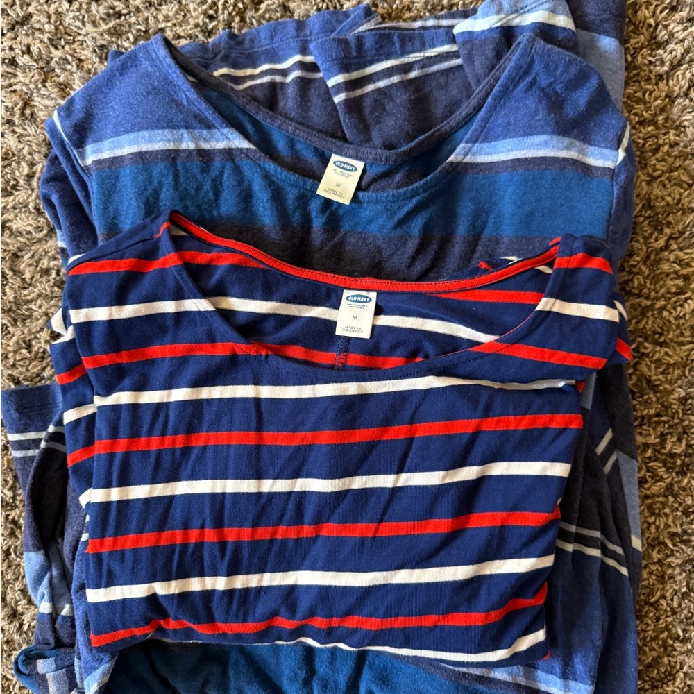 Old Navy Midi Dress Blue and Red